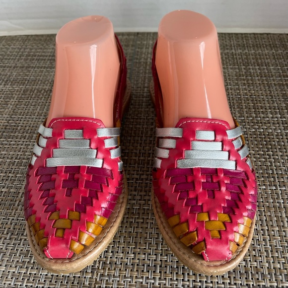 Mexican Huraches Sandals Multicolor Womens size 3 - Picture 3 of 17